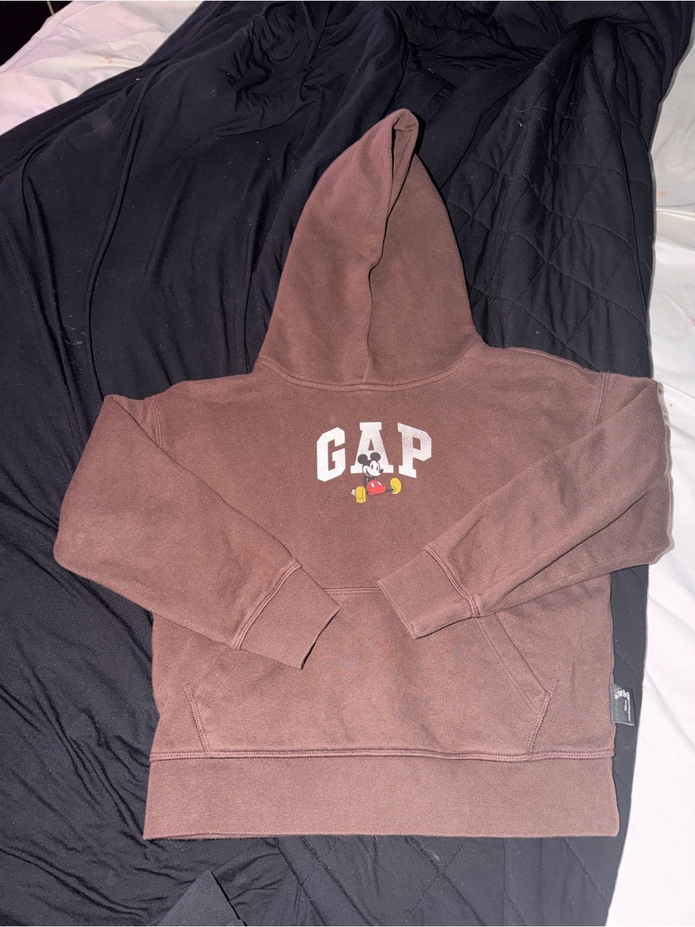 GAP Brown Hoodie with Mickey Graphic